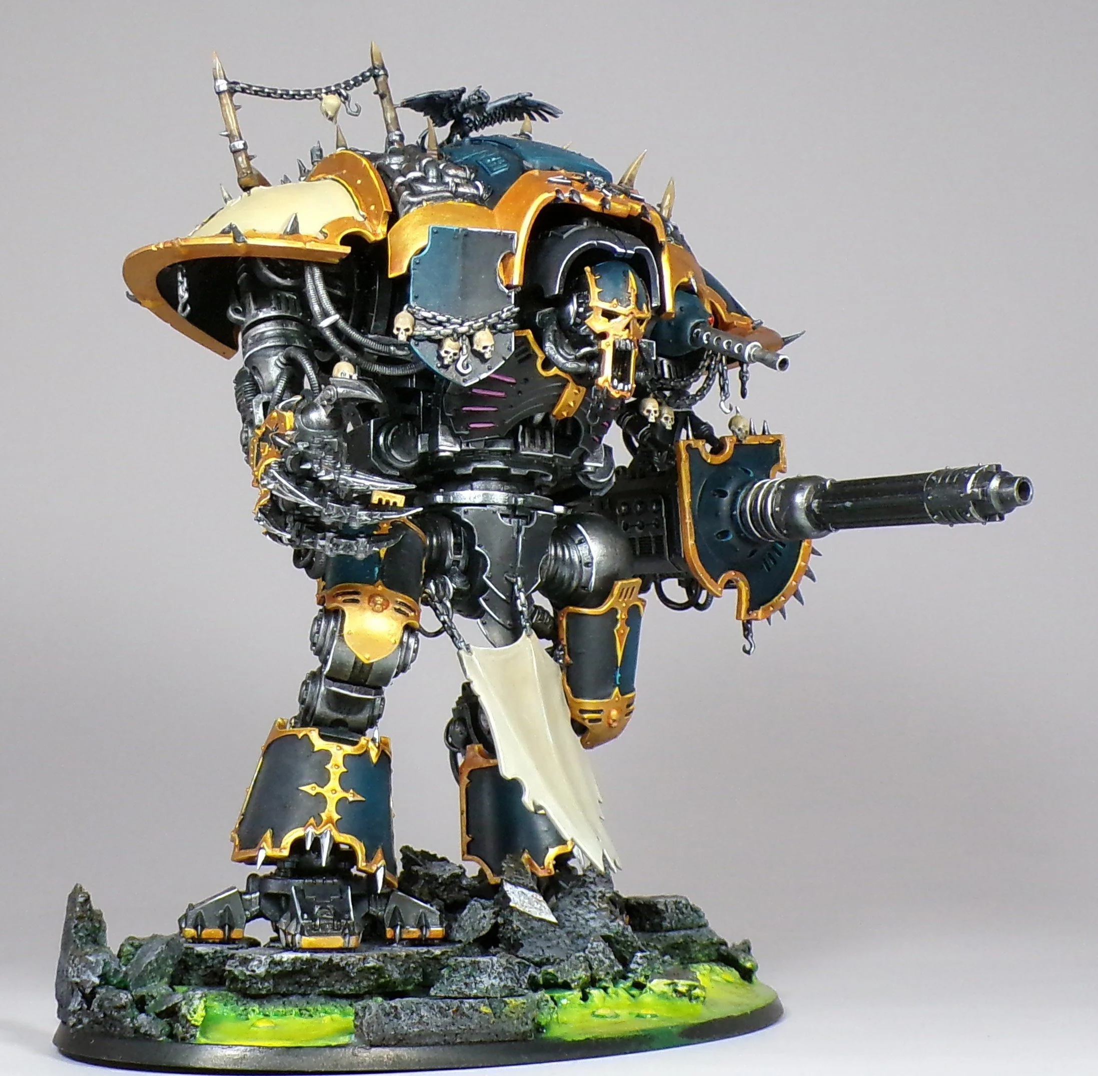 ★塗装済み美品★ ウォーハンマーWarhammer Chaos Knight Amazon | ゲームワークショップ ウォーハンマー 40,000 - カオスナイツ